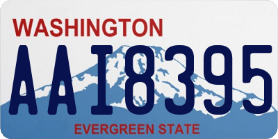WA license plate AAI8395