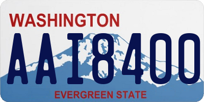 WA license plate AAI8400