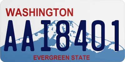 WA license plate AAI8401