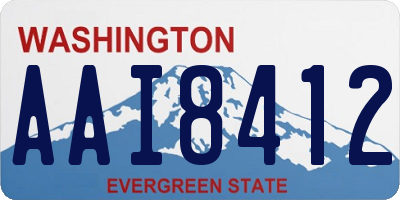 WA license plate AAI8412