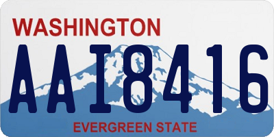 WA license plate AAI8416