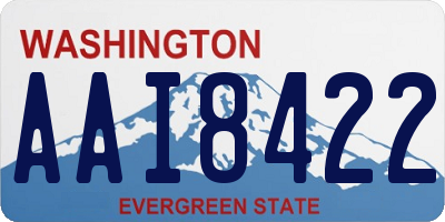 WA license plate AAI8422
