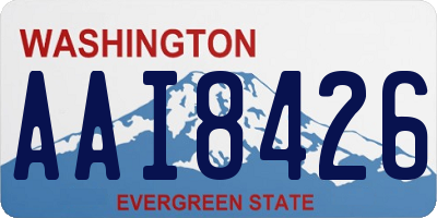 WA license plate AAI8426