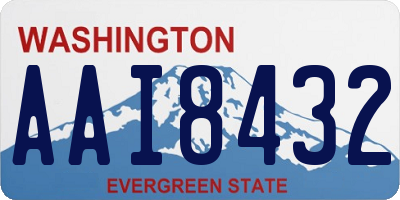 WA license plate AAI8432
