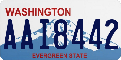 WA license plate AAI8442