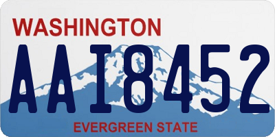 WA license plate AAI8452
