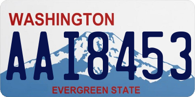 WA license plate AAI8453