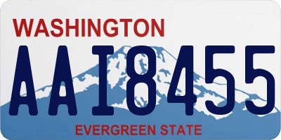 WA license plate AAI8455