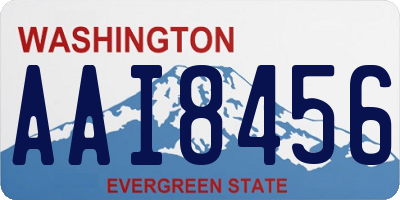 WA license plate AAI8456