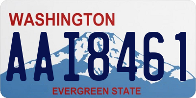 WA license plate AAI8461