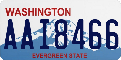 WA license plate AAI8466