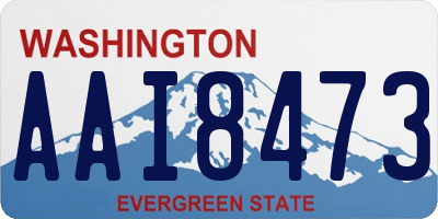 WA license plate AAI8473