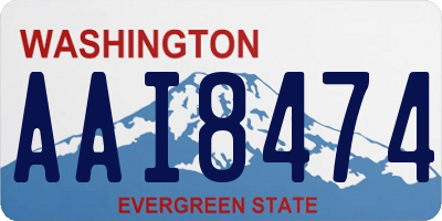 WA license plate AAI8474