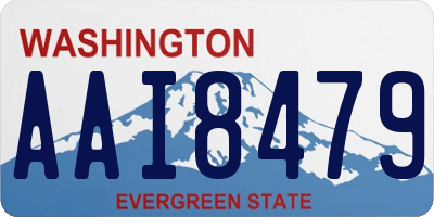 WA license plate AAI8479