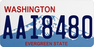 WA license plate AAI8480