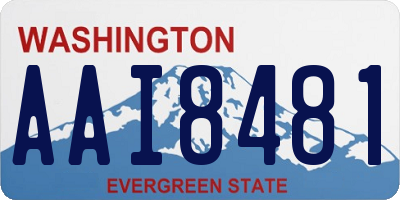 WA license plate AAI8481