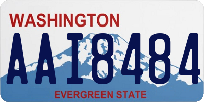 WA license plate AAI8484