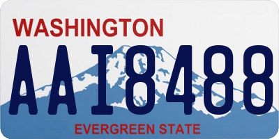 WA license plate AAI8488