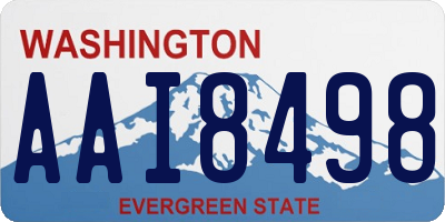 WA license plate AAI8498