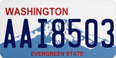 WA license plate AAI8503
