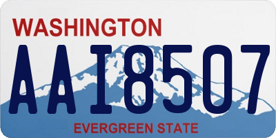 WA license plate AAI8507