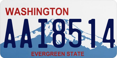 WA license plate AAI8514