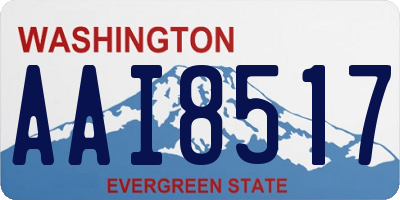 WA license plate AAI8517