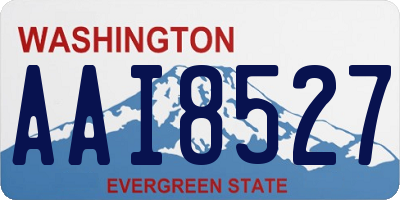 WA license plate AAI8527