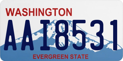 WA license plate AAI8531