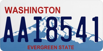 WA license plate AAI8541
