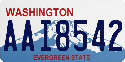 WA license plate AAI8542