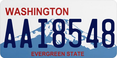 WA license plate AAI8548
