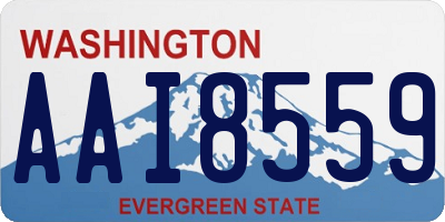 WA license plate AAI8559