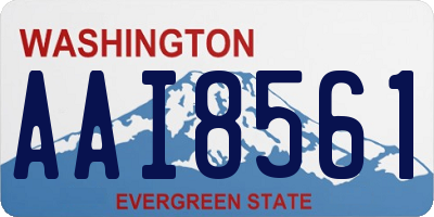 WA license plate AAI8561