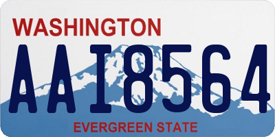 WA license plate AAI8564