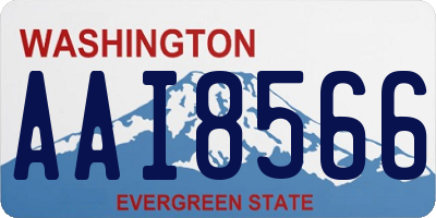 WA license plate AAI8566