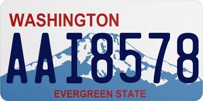 WA license plate AAI8578