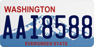 WA license plate AAI8588