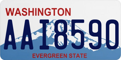 WA license plate AAI8590