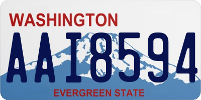 WA license plate AAI8594