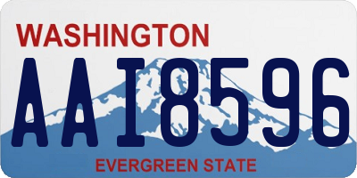 WA license plate AAI8596