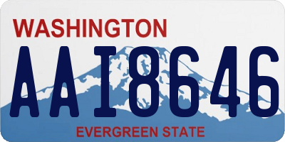 WA license plate AAI8646