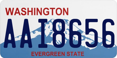 WA license plate AAI8656