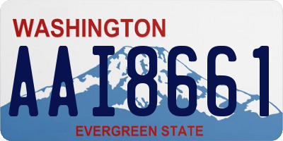 WA license plate AAI8661