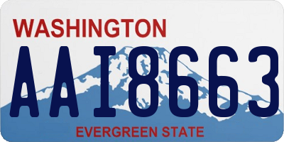 WA license plate AAI8663