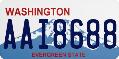 WA license plate AAI8688