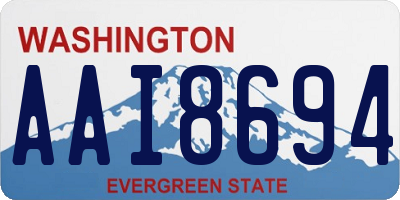 WA license plate AAI8694