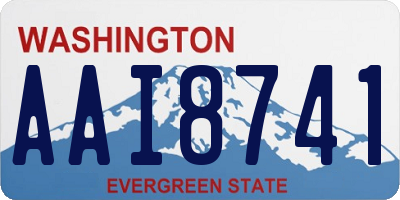 WA license plate AAI8741