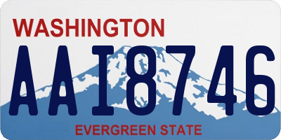 WA license plate AAI8746