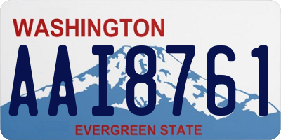 WA license plate AAI8761